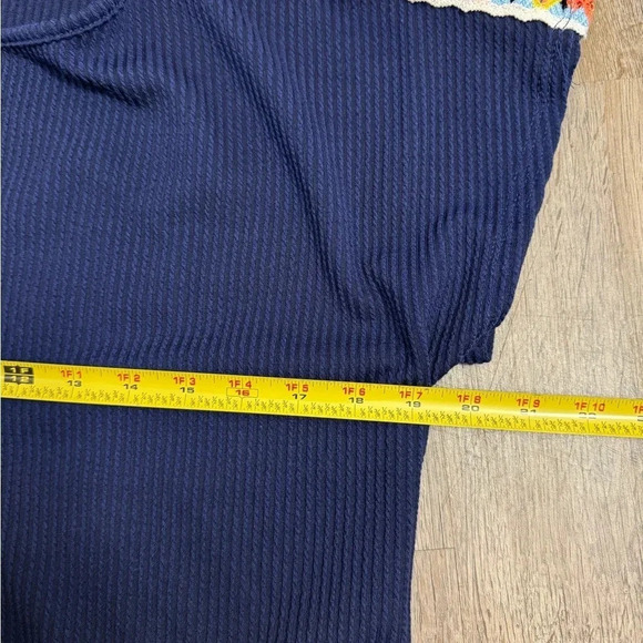 Lavish Navy Blue Blouse - Picture 4 of 7